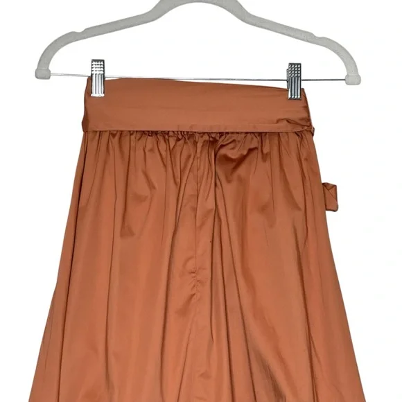 Anthropologie Hutch Wrap Tiered Pleated Tie Wrap Midi Skirt | 6 - Picture 7 of 9